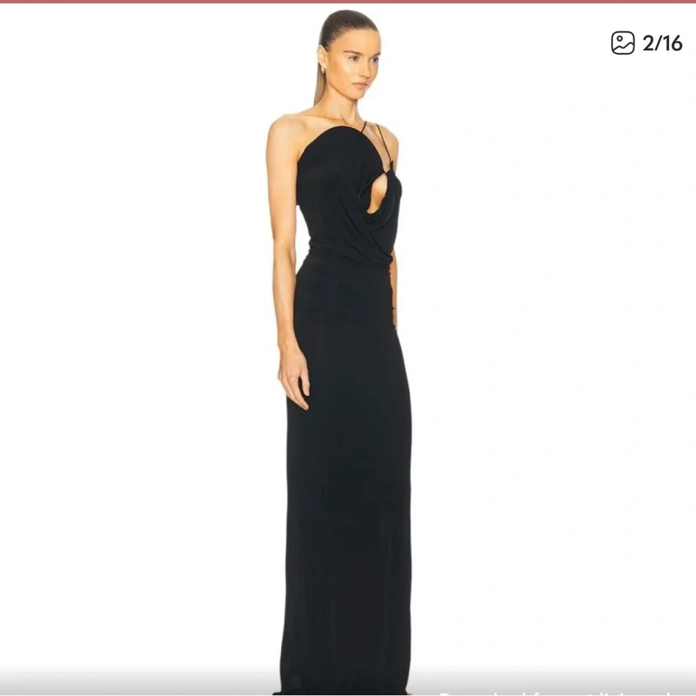 Christopher Esber Black Strapless Gown - Picture 3 of 4
